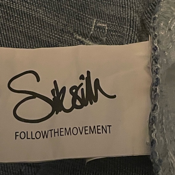 Sik Silk Distressed Follow The Movement Button Fly Jeans Size XL 34x29 - Picture 13 of 13